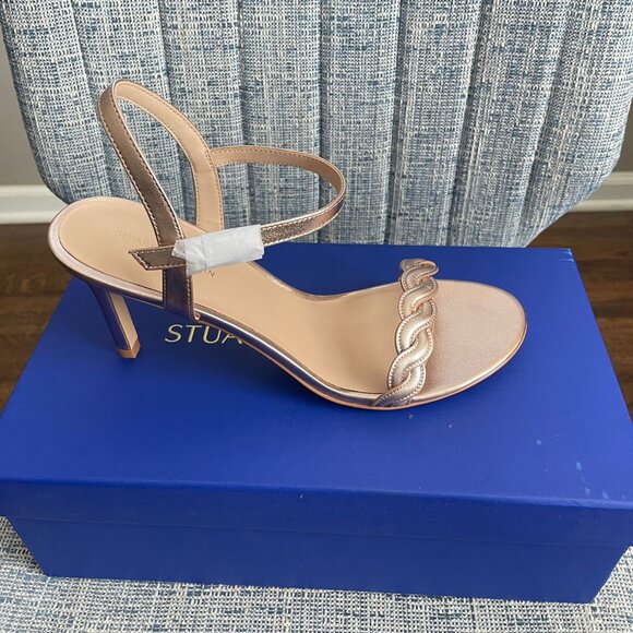 Stuart Weitzman Shoes - Brand New Stuart Weitzman Twistie Stiletto 75 Sandal 9.5M Rose Gold